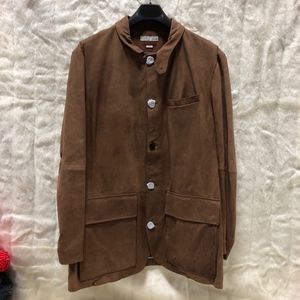 Mens XXL The Field Leather Maxwell Jacket Brown